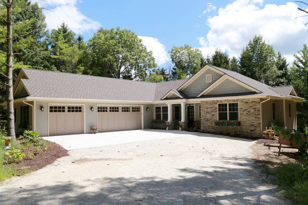 l shaped ranch style house 1