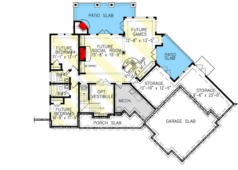 lake home plans with walkout basement 2