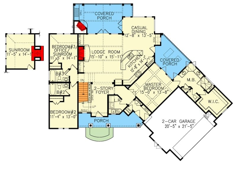 lake home plans with walkout basement 1