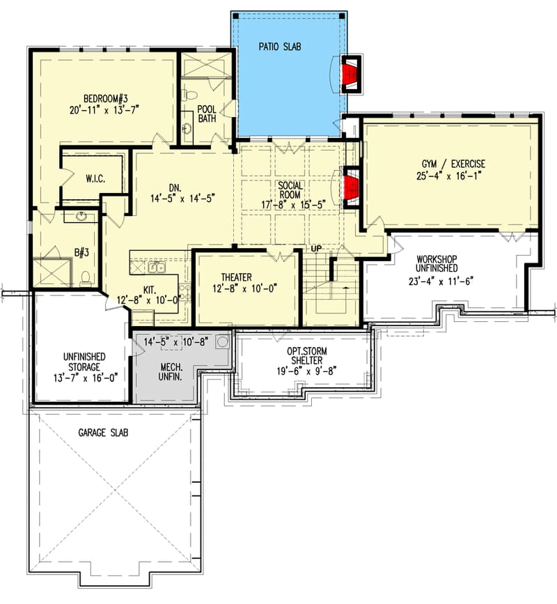 lake house plans with walkout basement 2