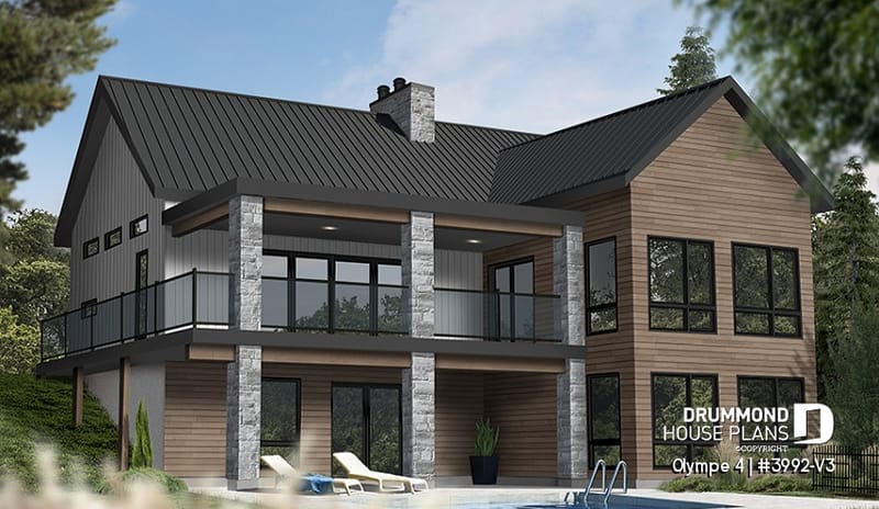 lake house plans with walkout basement 4