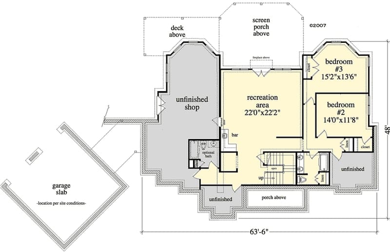 lake house plans with walkout basement 2