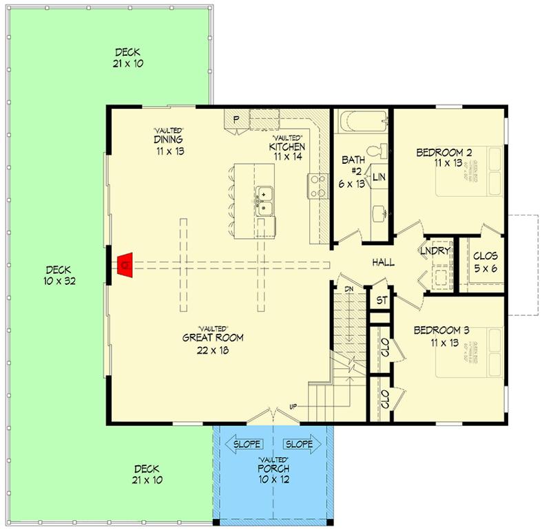 lake house plans with walkout basement 3