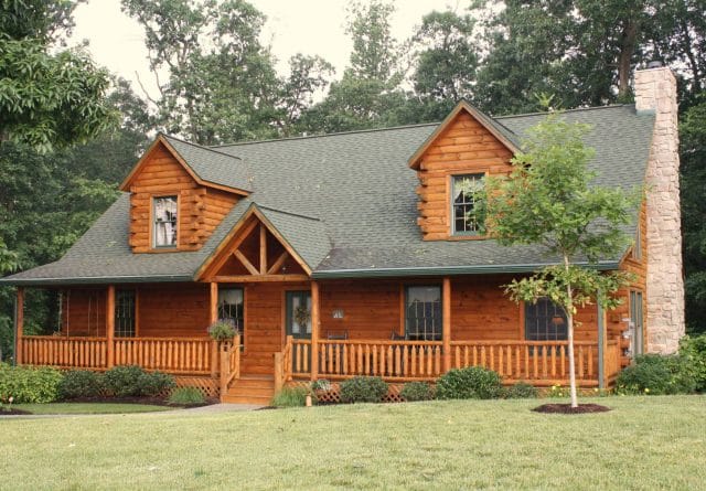 log homes with wrap around porches 4