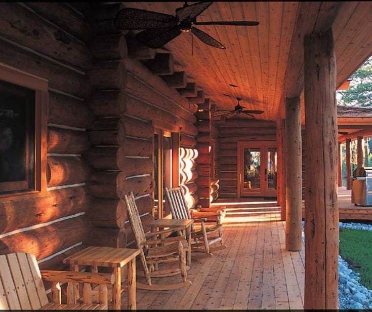 log homes with wrap around porches 5