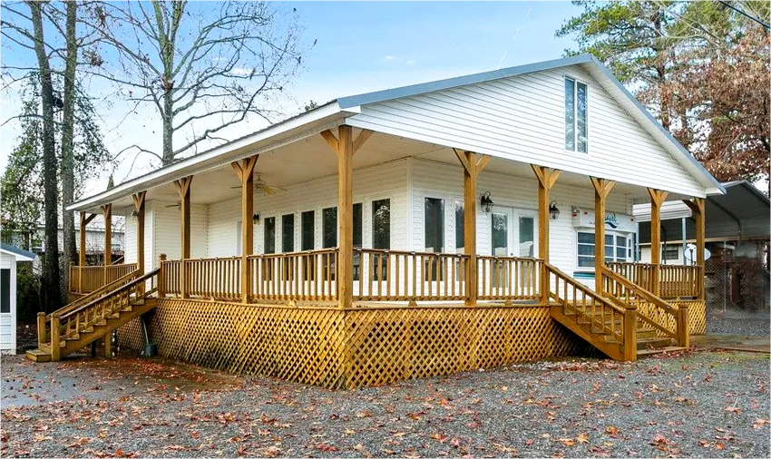 manufactured home with wrap around porch 2
