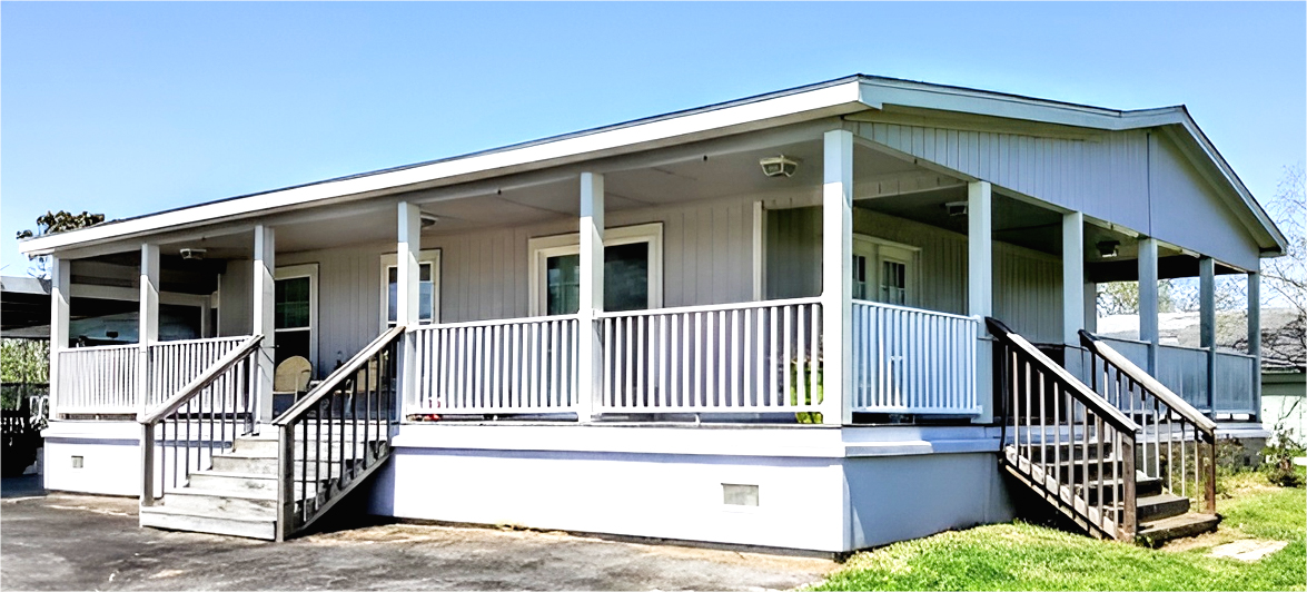 manufactured home with wrap around porch 3