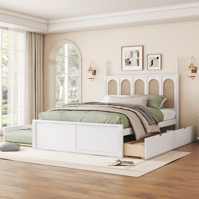 Maximizing Guest Comfort A Look at Queen Beds with Queen Trundles 1