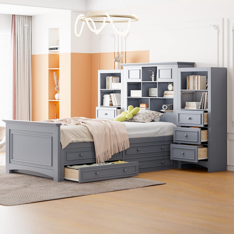 Maximizing Small Spaces The Genius of a Twin Bed with Built- 2