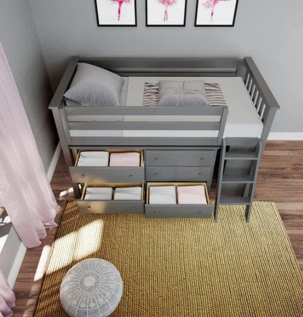 Maximizing Space The Smart Way Loft Beds with Integrated Dressers 3