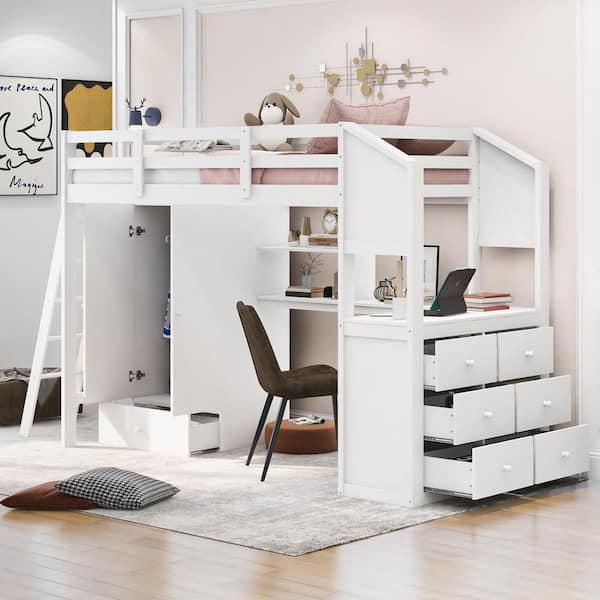 Maximizing Space The Smart Way Loft Beds with Integrated Dressers 5