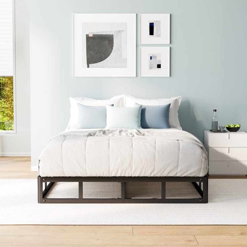 metal bed frame with box spring 3