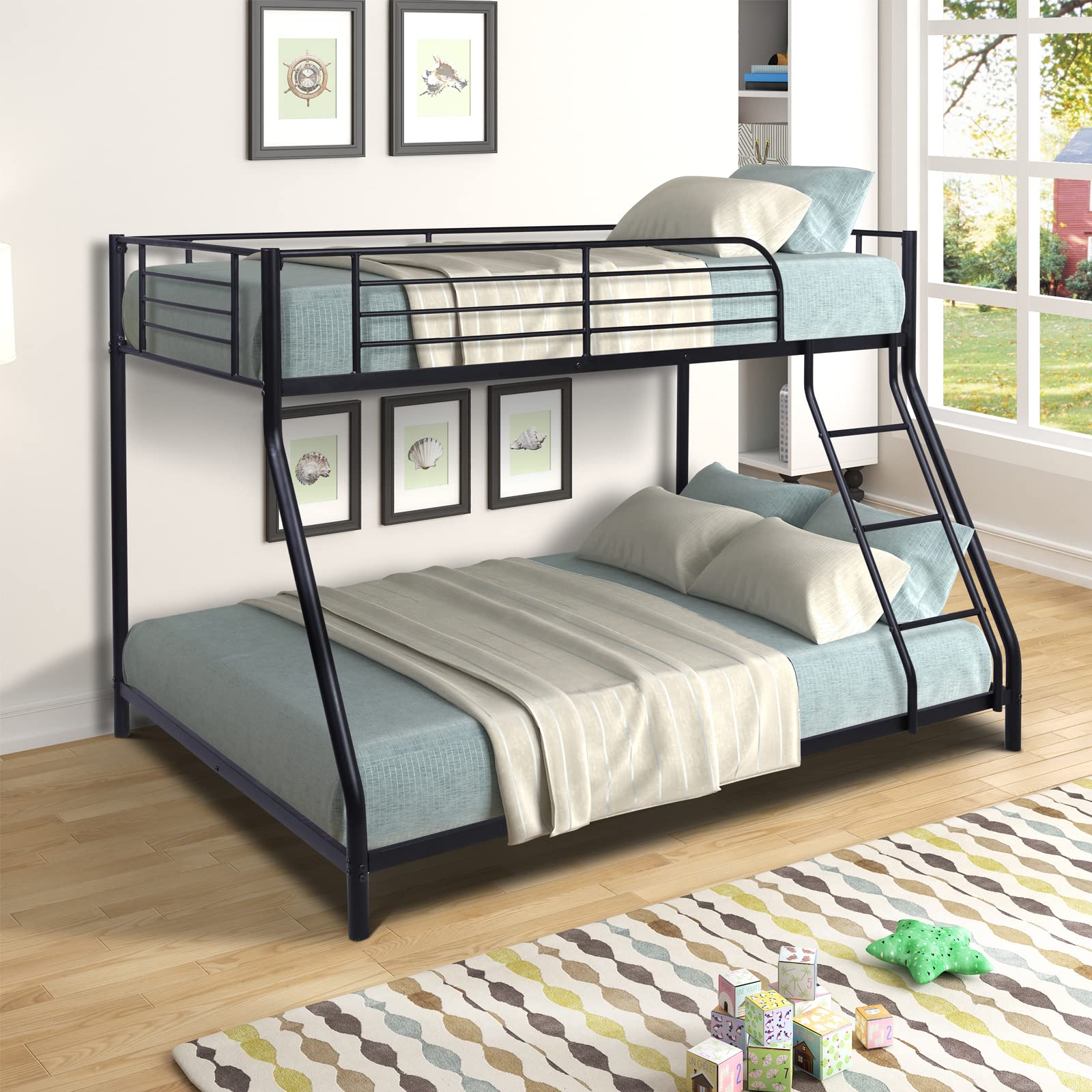 metal bunk bed with stairs 3