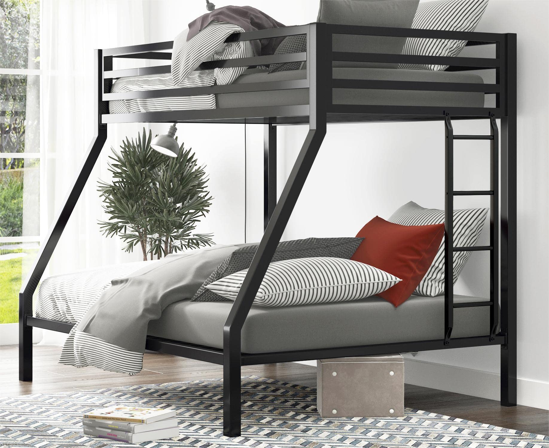 metal bunk bed with stairs 2