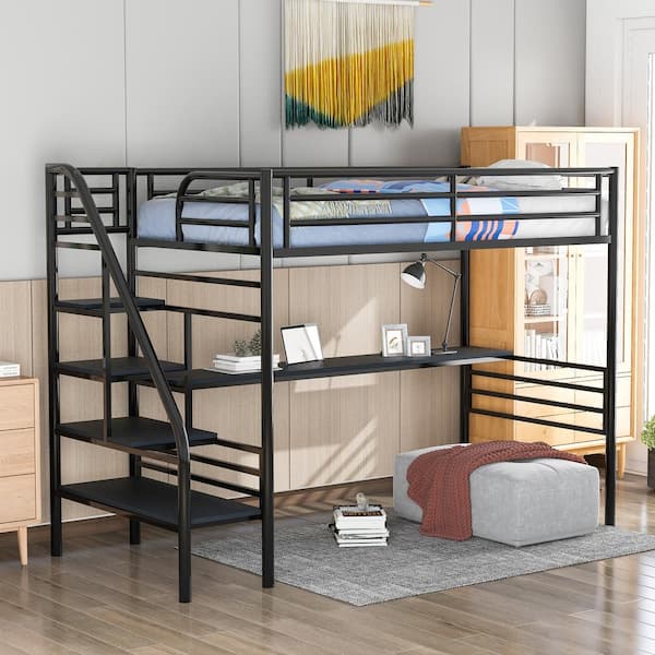 metal bunk bed with stairs 4