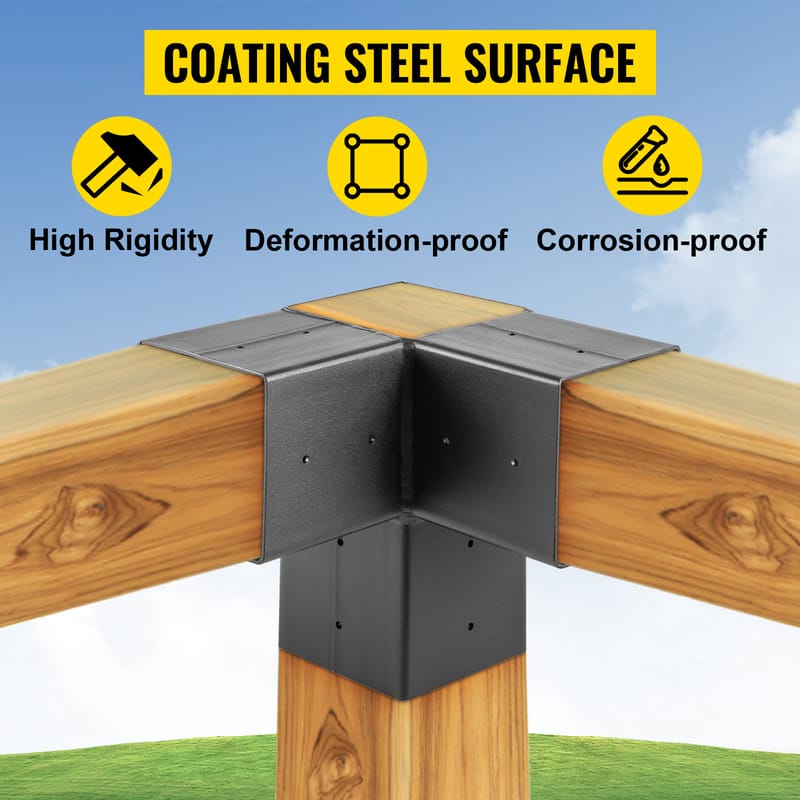 metal supports for pergola posts 1
