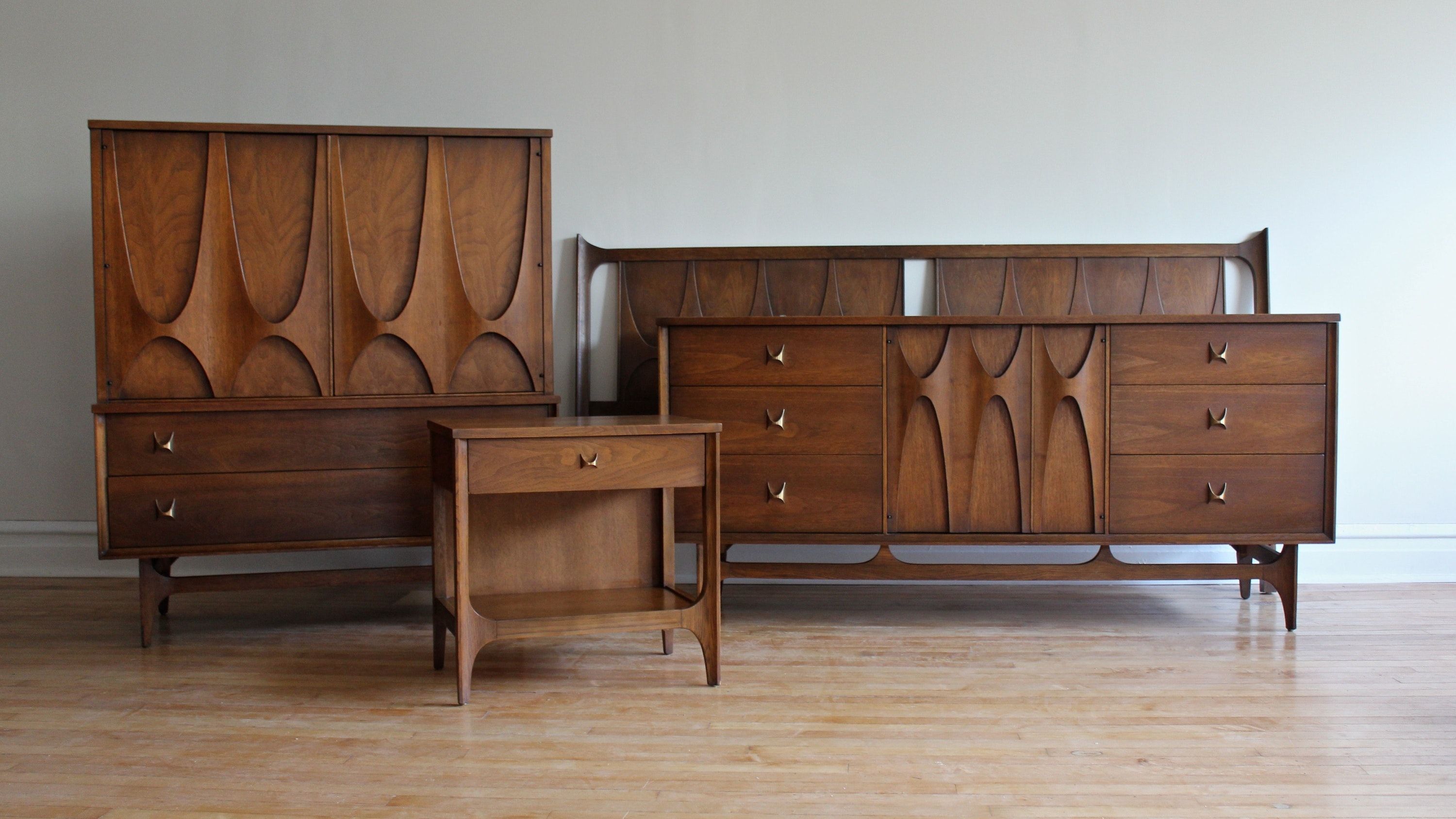 mid century bedroom set king 3