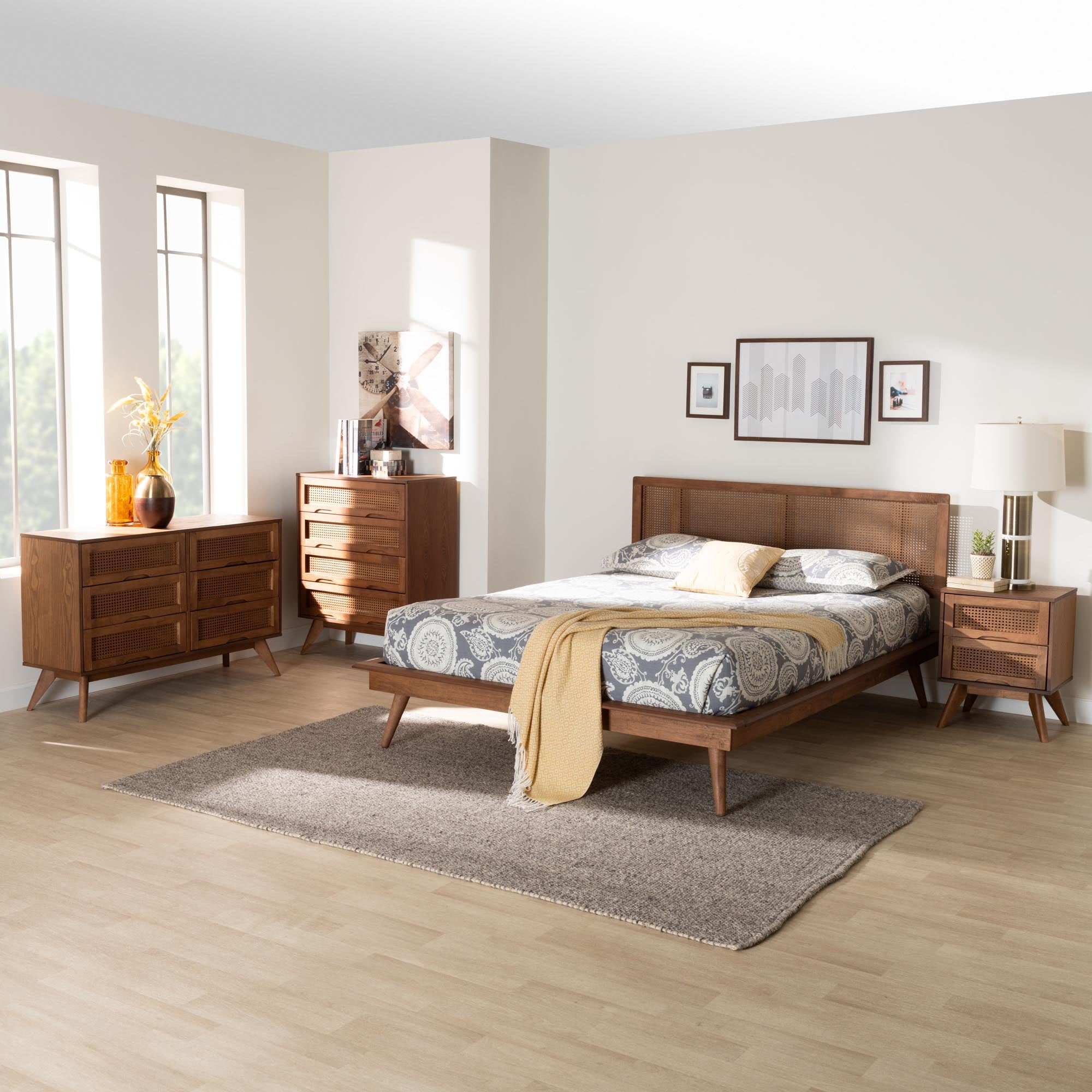 mid century modern king bedroom set 2