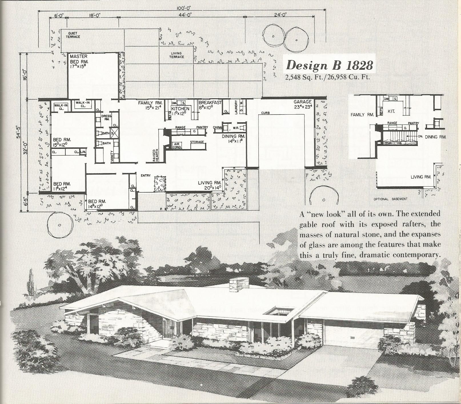 mid century modern ranch style house plans 5