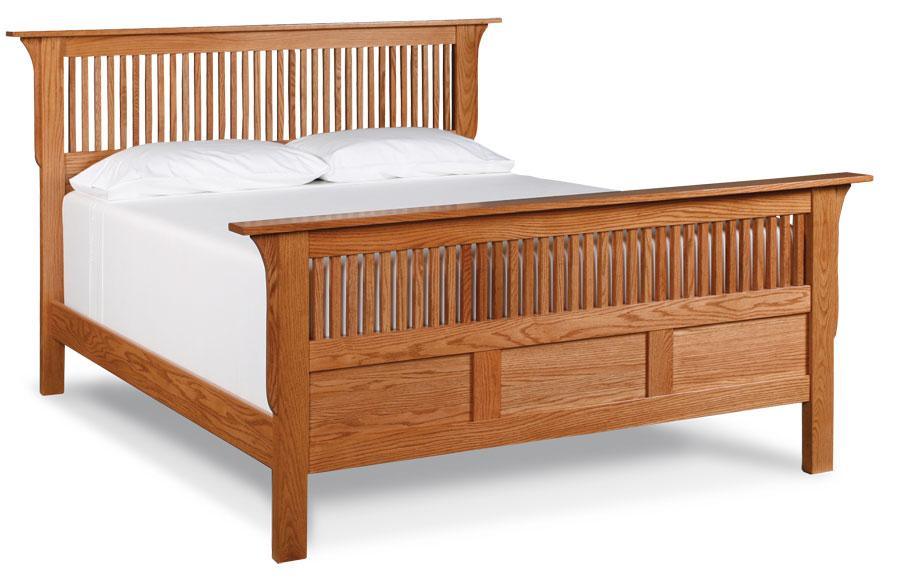 mission style king bed frame 2