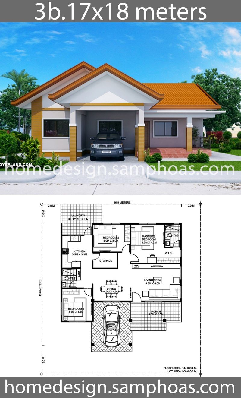 modern 3 bedroom house plans 2