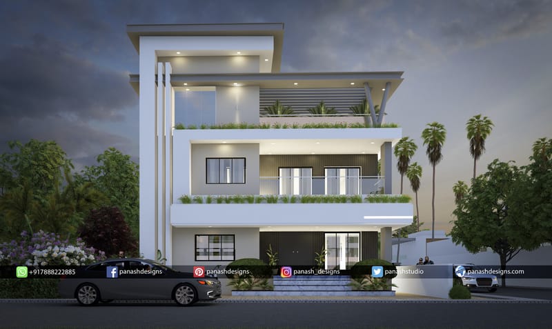 modern 3 story house design 2