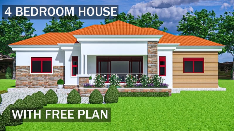 modern 4 bedroom house designs 2