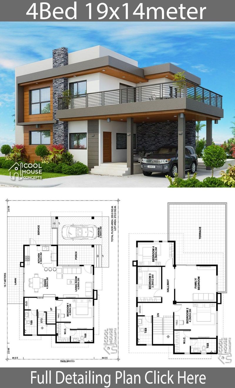 modern 4 bedroom house designs 3