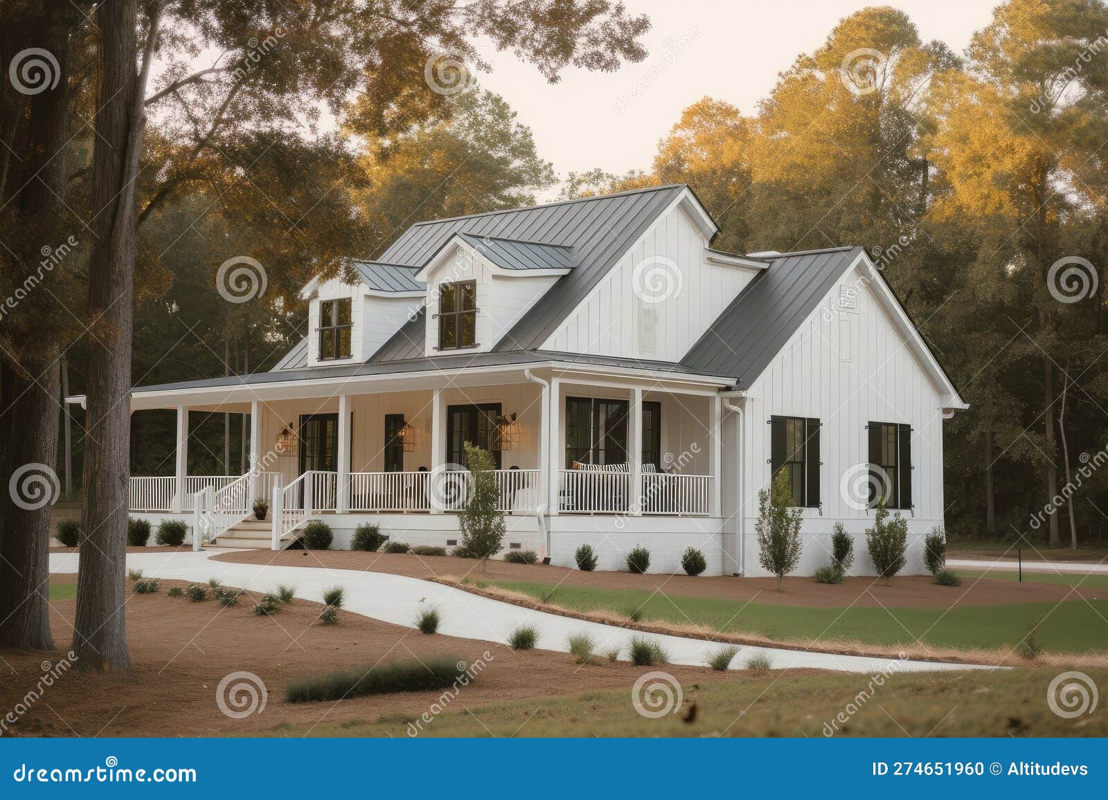 modern farmhouse with wrap around porch 2