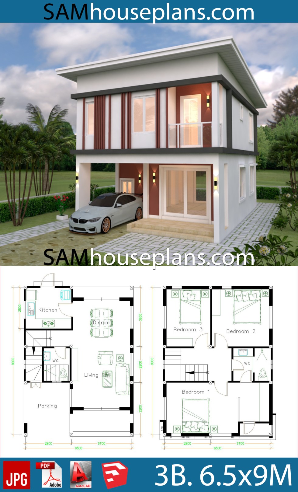 modern flat roof house plans 5