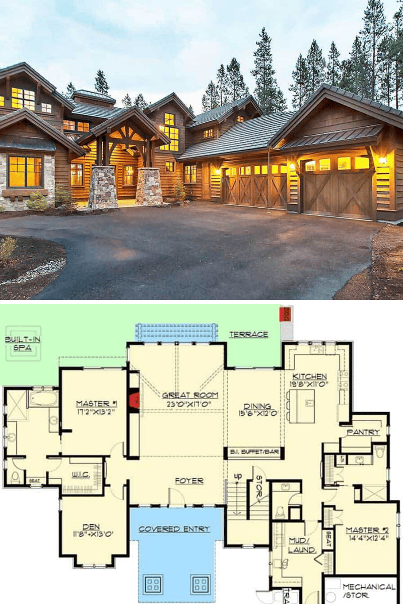 modern mountain home floor plans 2