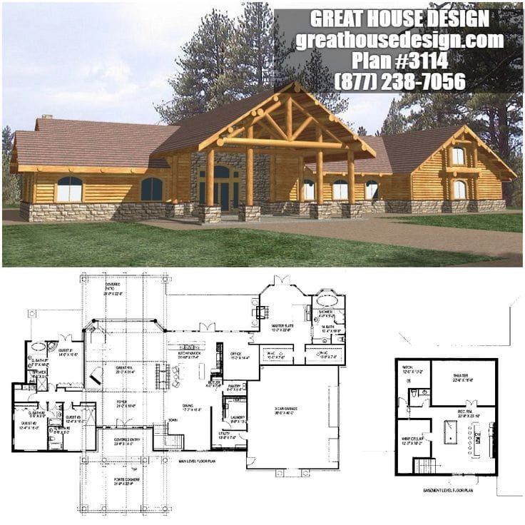 modern mountain home floor plans 4