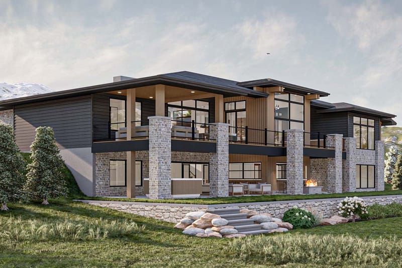 modern mountain home floor plans 5