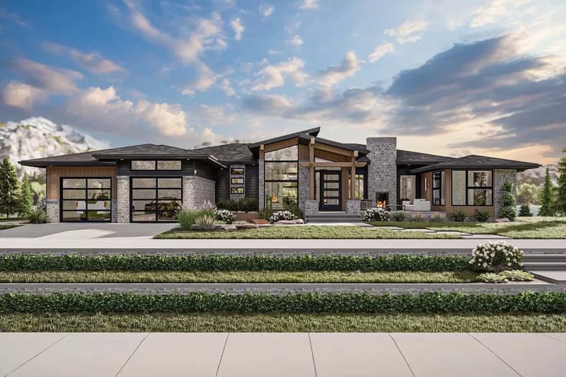 modern mountain home floor plans 3