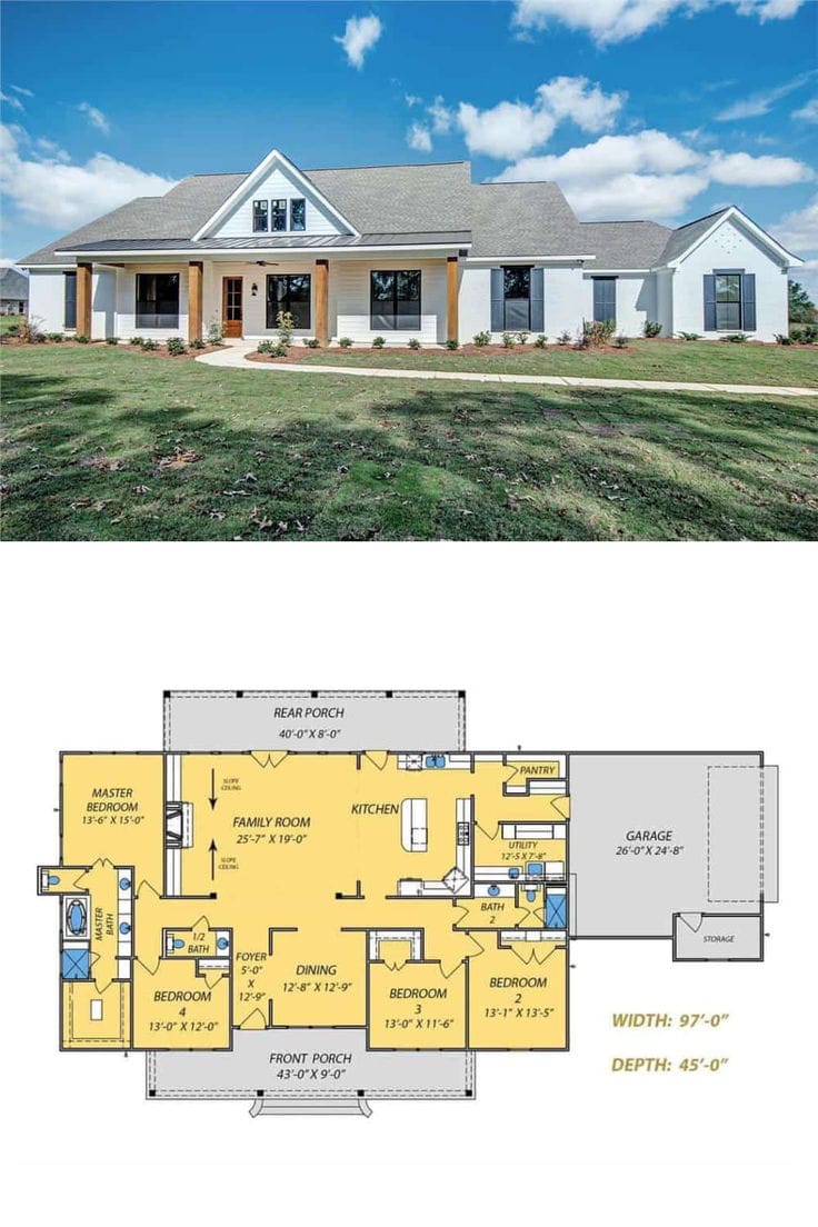 modern ranch style floor plans 4