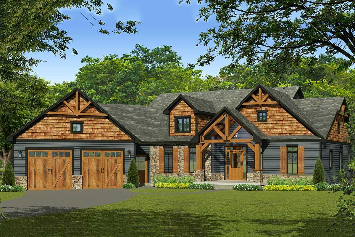 mountain craftsman style house plans 3