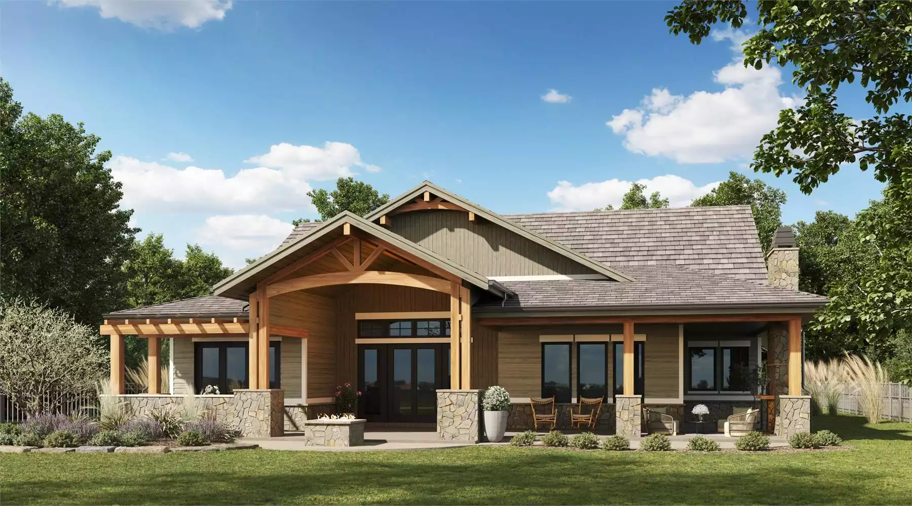 mountain craftsman style house plans 4