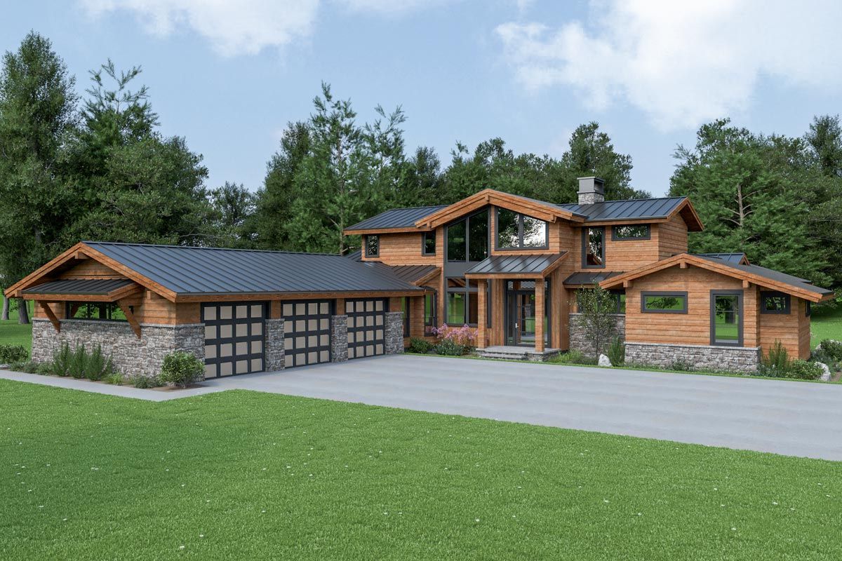 mountain house plans with view 5