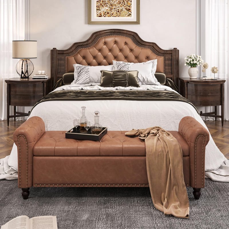 narrow bench for foot of bed 2