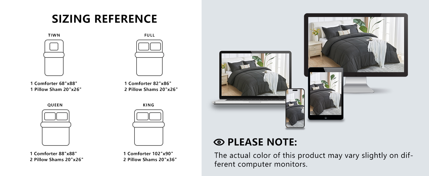 Navigating Comforter Sizes How to Get the Perfect Drape 5