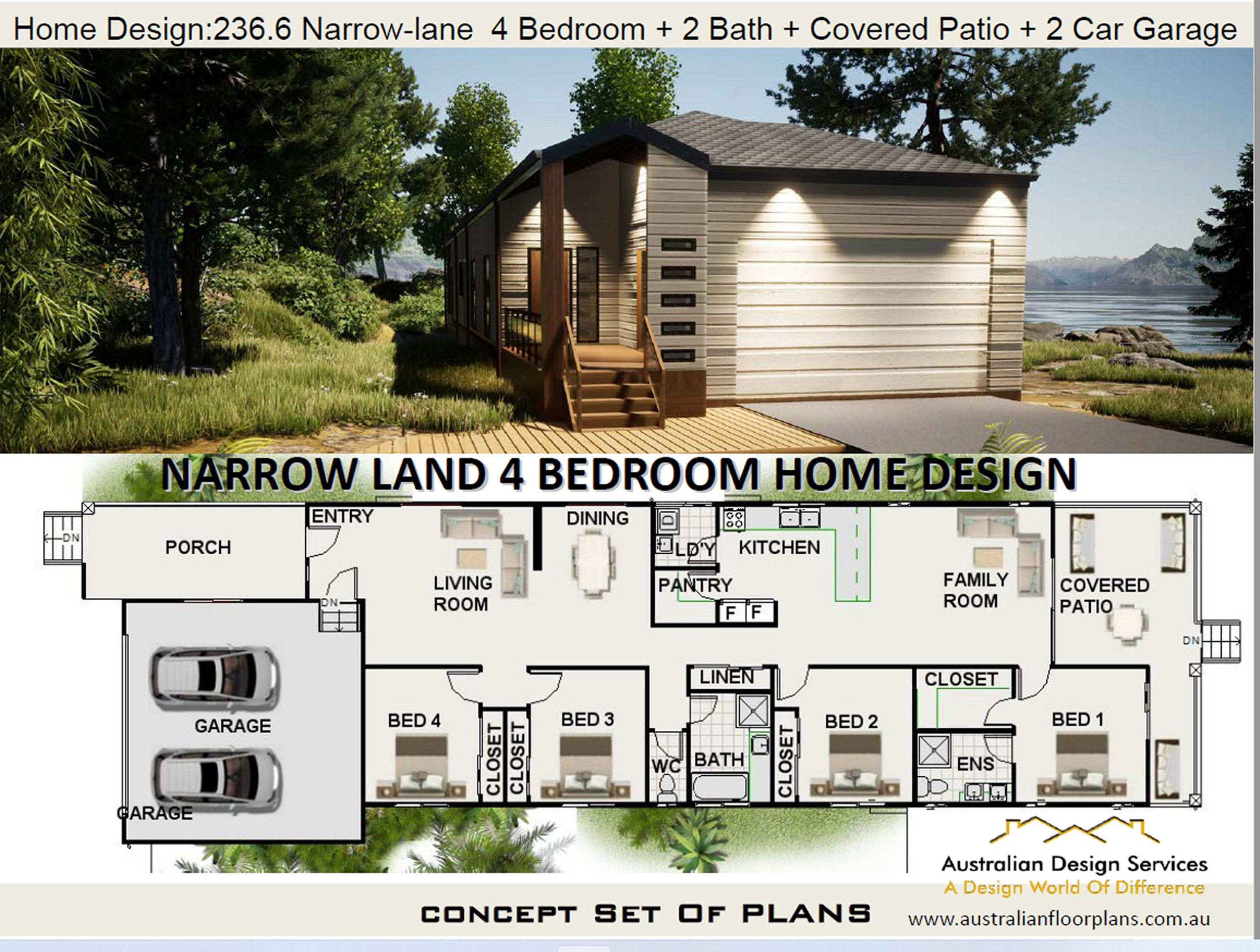 Navigating the Narrow Lot How Four Bedrooms Can Thrive in Thoughtful Designs 2