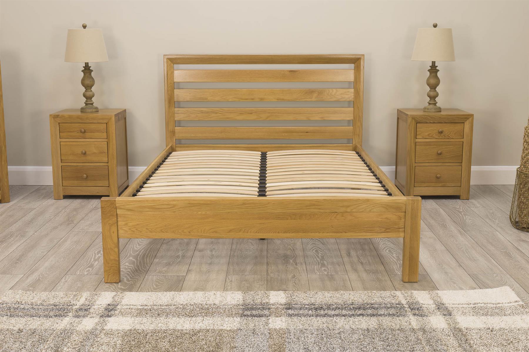 oak bed frame king size 4