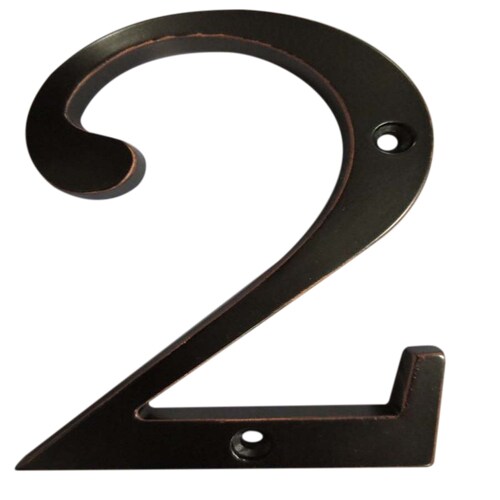 oil rubbed bronze house numbers 4