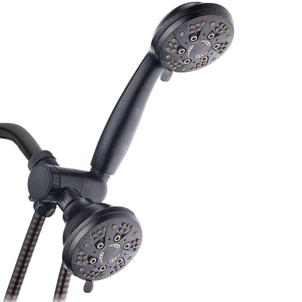 oil rubbed bronze shower head and handheld combo 5
