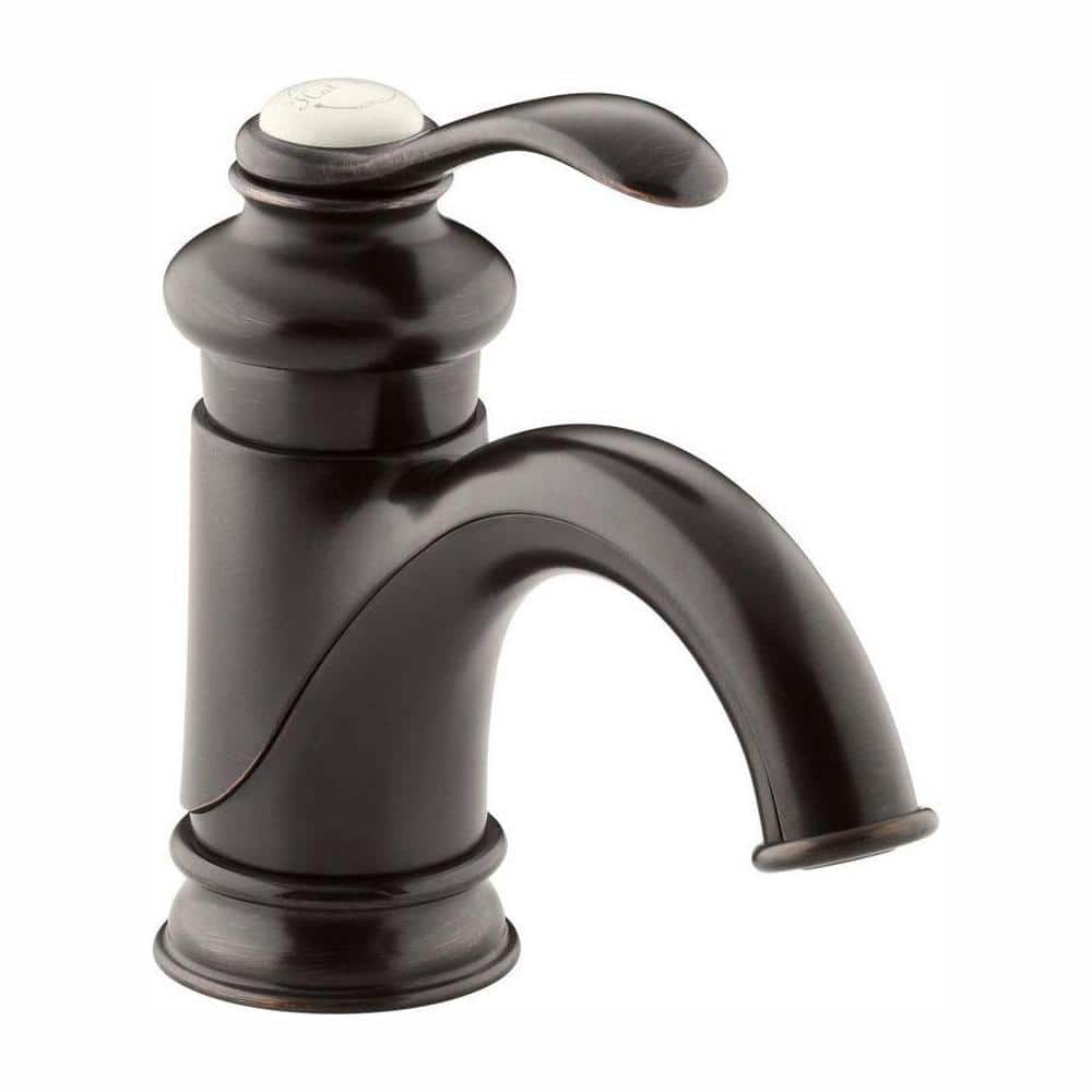 oil rubbed bronze single handle bathroom faucet 1