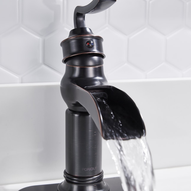 oil rubbed bronze single hole bathroom faucet 3