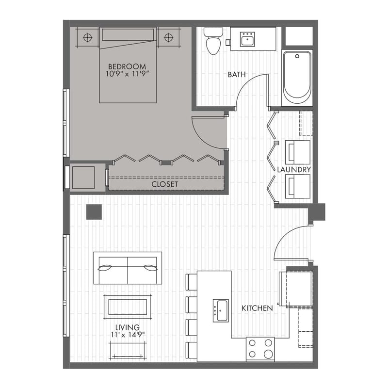 one bedroom apartment plans and designs 3