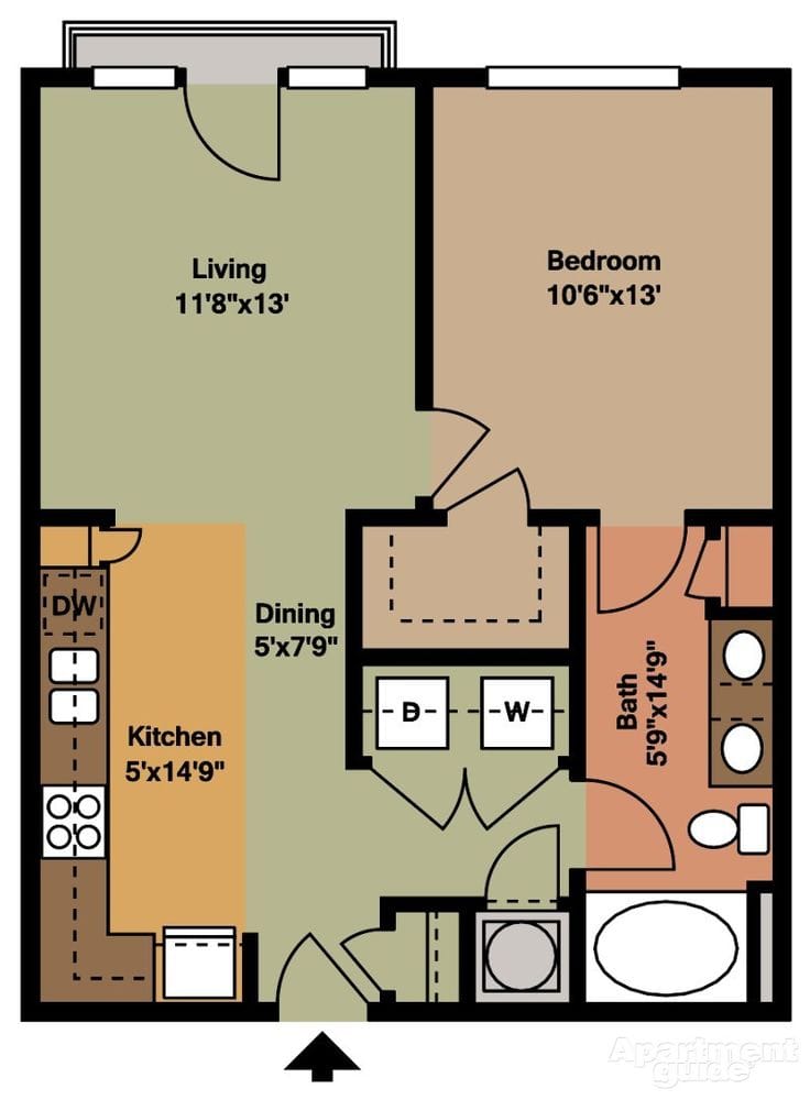 one bedroom one bath house plans 1