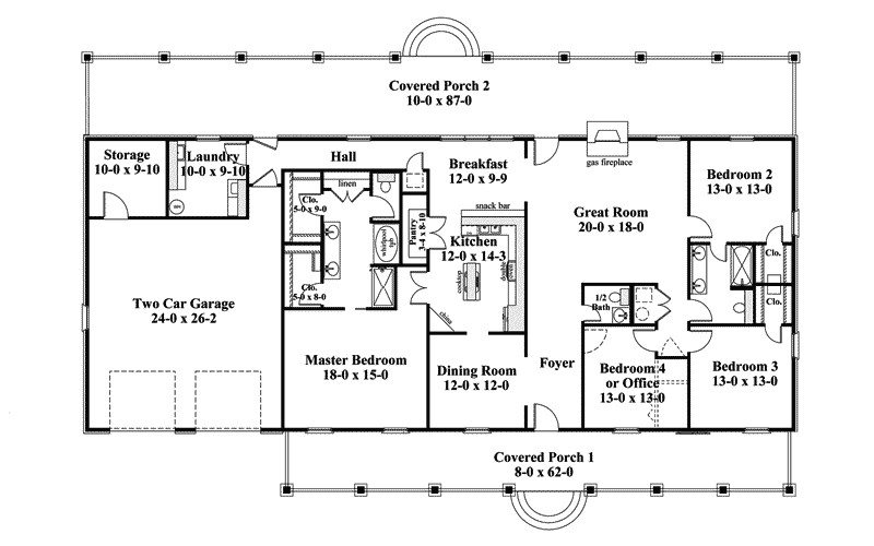 one story home plans with basement 5