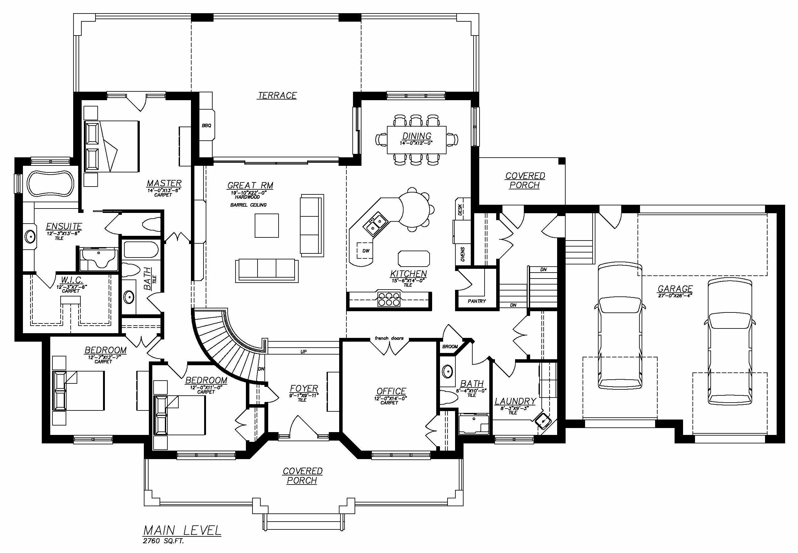 one story house with basement plans 5